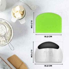 Dough Scraper Pack of 2, Dual