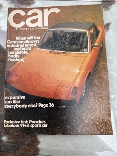 Car magazine august - car, 1970
