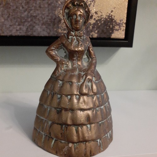 Antique victorian brass bell - antique,