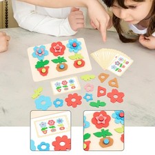 Flower Pot Sort and Match Wood