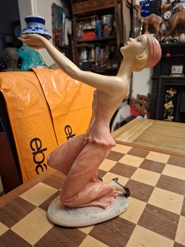 Vintage 1984 signed resin - signed,