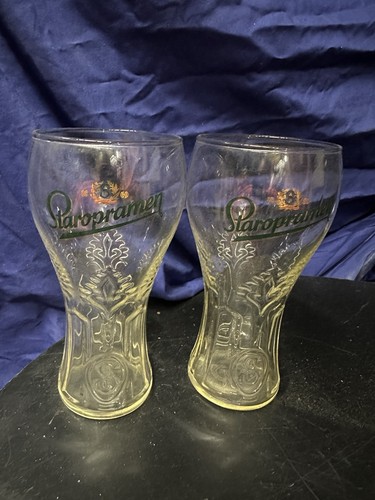 Staropramen pint glasses - staropramen,