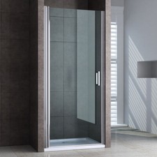 Shower Enclosure Frameless Glass Single / Double Pivot Hinged Walk in Door 6mm