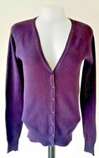 ZARA Womans Purple Long Sleeve Stretch CARDIGAN - S - UK8/10 - EU36 - NEW