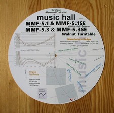 Cartridge Alignment Protractor for Music Hall MMF Series Turntables
