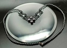 Adrian Buckley Modern Black Hematite Necklace – Elegant & Contemporary Design