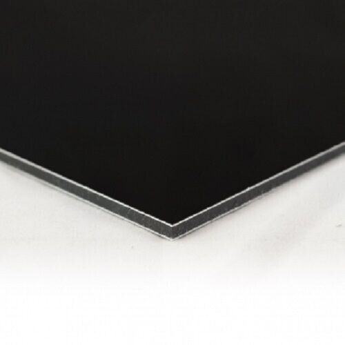 3mm black matt - matt/gloss, dibond