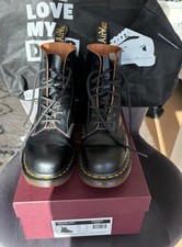 Dr Martens, Made in England, Vintage 1460 Ankle Boots - Black Quilon