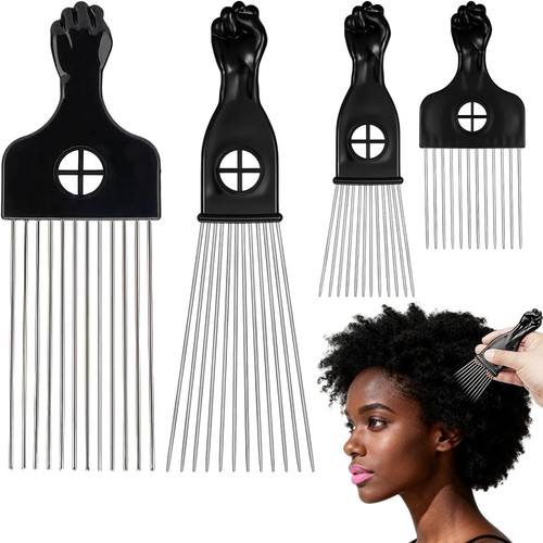 Pack afro hair pick comb - 4,