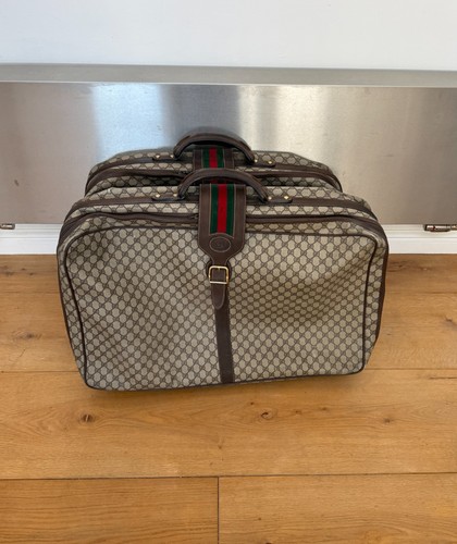 Pair vintage gucci suitcase - pair,