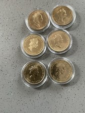 COLLECTION OF SIX OLD ENGLISH BRASS  £2 COINS 1986-1989-1995-1996-1994-1995