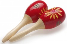 Stagg mrw red oval maracas - oval,