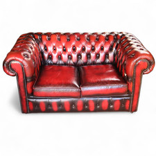 Vintage 2 Seater Oxblood Red