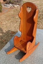  Vtg Old SOLID Wood Child