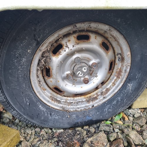 Caravan trailer wheel tyre - trailer, &