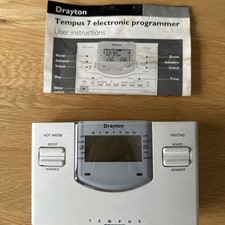 Drayton Tempus Seven 7 Day Central Heating Controller Programmer - USED