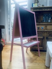 IKEA Wooden Easel Blackboard Whiteboard 2 in 1 Children Drawing Art Chalk Board