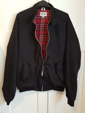 Mens Black Jump The Gun Brighton Harrington Jacket Size Medium