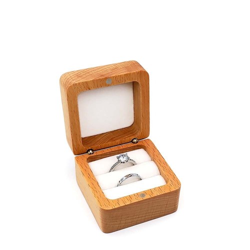 Ring storage box wooden rings - wooden,