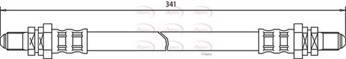 Apec brake hose rear 1027745 - hose,