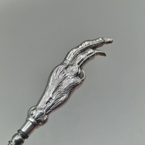 Antique button hook grouse - button,