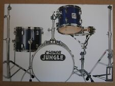 POP-CARD feat. SONOR JUNGLE DRUM KIT , 11x15cm greeting card #abx