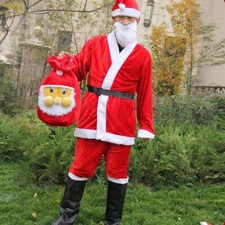 Santa Claus Costume Suit Adult