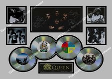 QUEEN FREDDIE MERCURY LIMITED EDITION SIGNED MEMORABILIA AUTOGRAPH A4 PRINT