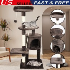 Large Cat Tree Climbing Tower Kitten Scratching Post Activity Centre Play House