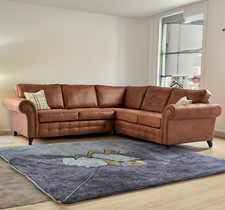 Oakland Brown Suede 5 Seater