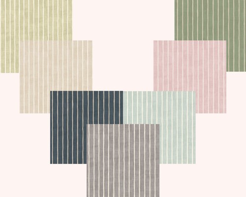 Matte stripes oilcloth - matte,