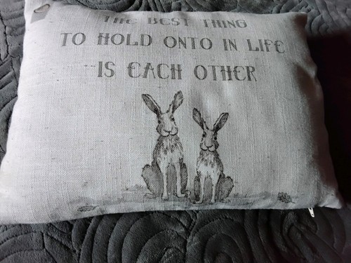 Rabbit cushion cover - cushion, 12"