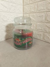 Yankee Holiday Welcome Balsam & Cedar Jar Swirl Candle Opened But Never Used