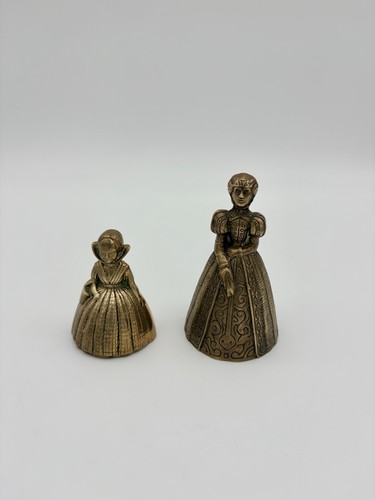 Set vintage brass lady - of,