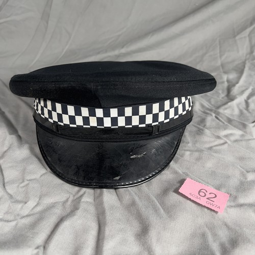 Police checkerband peaked - police,