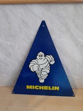 Triangle Shaped Metal Michelin Sign  Possibley  From A Tyre Rack 