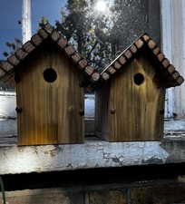 Handmade solid wood bird