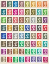 GB QEII 64 Decimal Machin Definitive Elliptical Stamps U/M