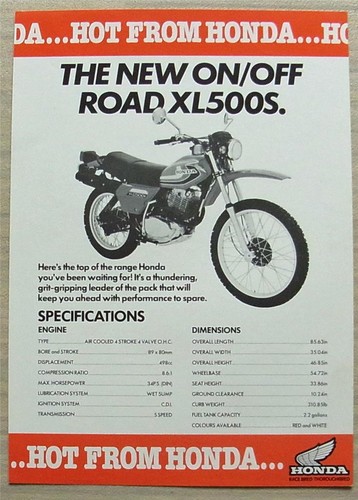 Honda xl500s motorcycle sales - motorcycle,