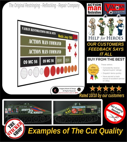Action man stickers - stickers, medic