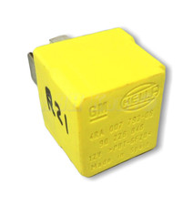 21-Vauxhall Opel /04-15 Multi-Use 4-Pin Yellow Relay 90226846 Hella 4RA007793-06