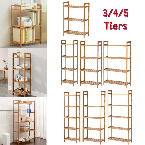 5tier bamboo bookshelf - 3/4/5tier,