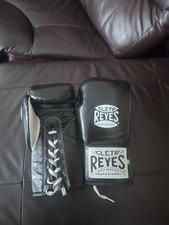 NEW/AUTHENTIC Cleto Reyes Safetec Boxing Fight Gloves 10oz BLACK NEW