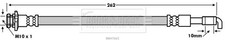 BORG & BECK BBH7665 Brake Hose