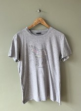 PS PAUL SMITH T-shirt Grey 100% Cotton  Zebra Graphic Print Size M Designer