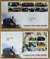 2011 GB Stamps, Miniature Sheet First Day Cover FDC x2 - Thomas the Tank Engine