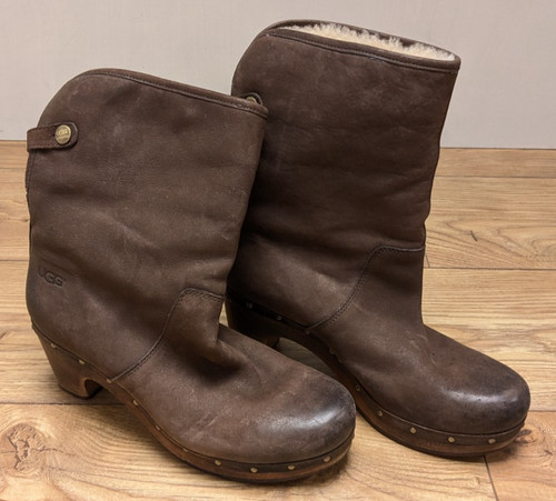 Ugg lynnea wood clog boots - clog,