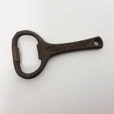 Vintage Original - Three In One - Cast Iron Collectable Bottle Opener 3.5 Inches