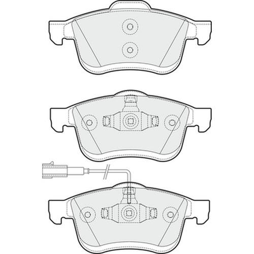 Brake pads set for vauxhall - brake,