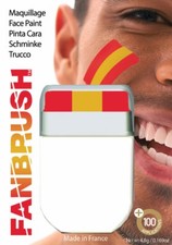 Red Yellow Red Flag Face Paint